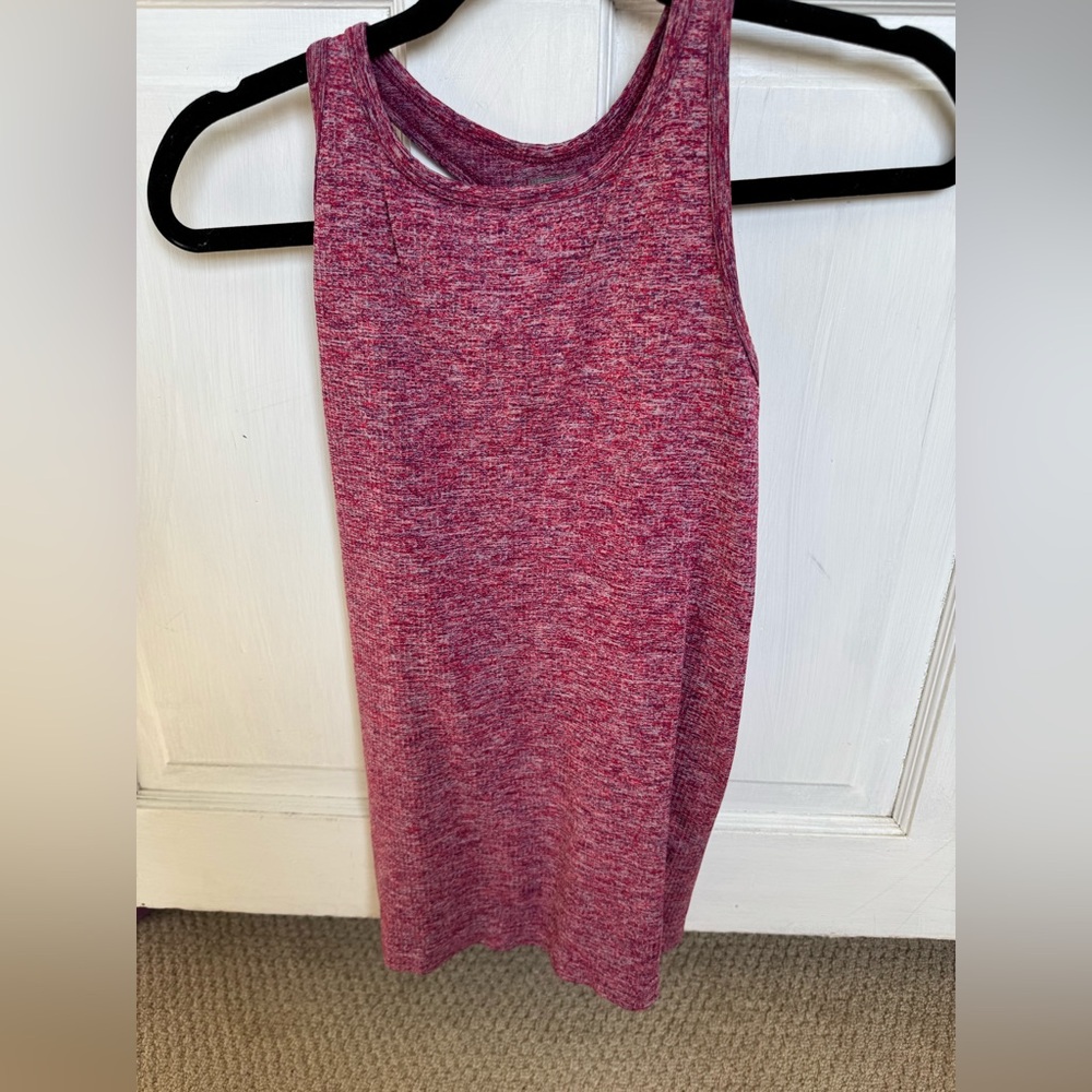 Athleta Marled Red/Purple Racerback Tank